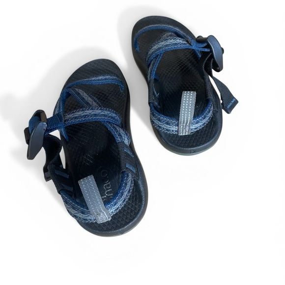 Chaco Z/1 Classic Sandals Blue Adjustable Hiking Trail Water Outdoor Kid Size 12 - Picture 6 of 9